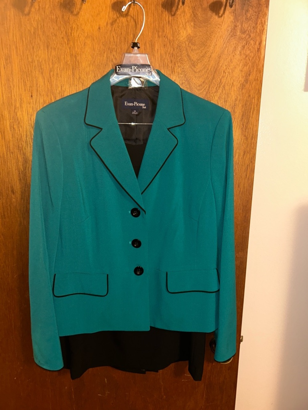 Evan-Picone Teal Women's Suit Jacket
